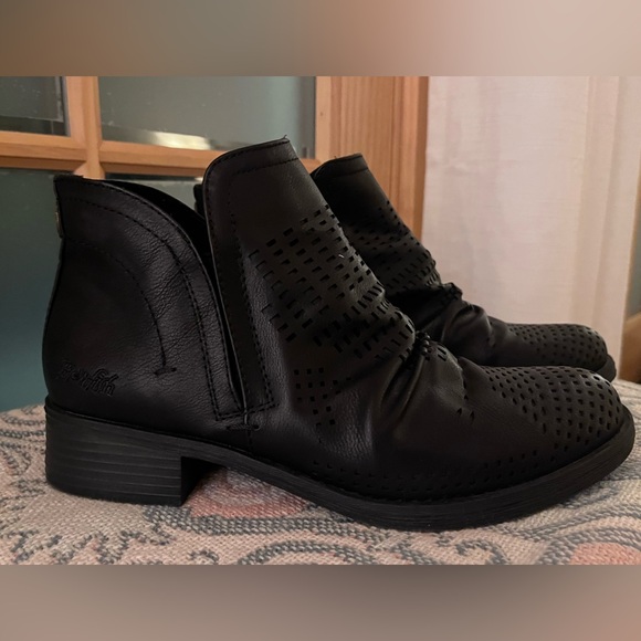Blowfish Black Perforated Slip-On Booties - Picture 3 of 8